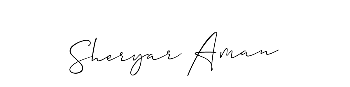 Once you've used our free online signature maker to create your best signature Allison_Script style, it's time to enjoy all of the benefits that Sheryar Aman name signing documents. Sheryar Aman signature style 2 images and pictures png