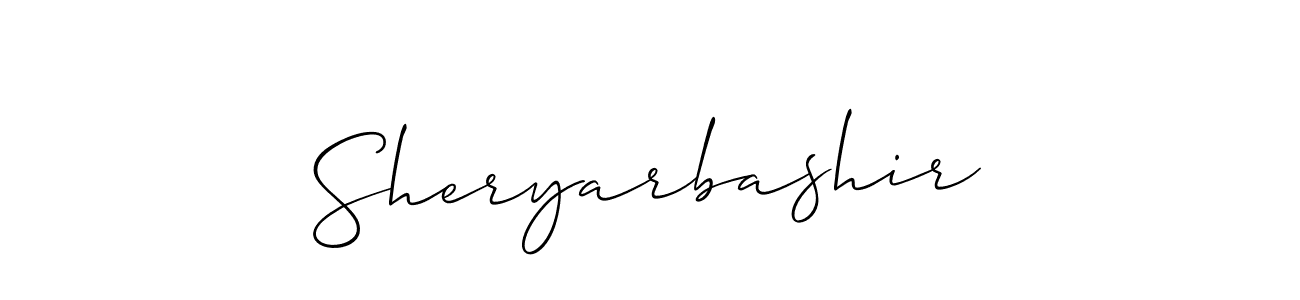 This is the best signature style for the Sheryarbashir name. Also you like these signature font (Allison_Script). Mix name signature. Sheryarbashir signature style 2 images and pictures png