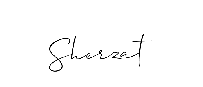 Also we have Sherzat name is the best signature style. Create professional handwritten signature collection using Allison_Script autograph style. Sherzat signature style 2 images and pictures png