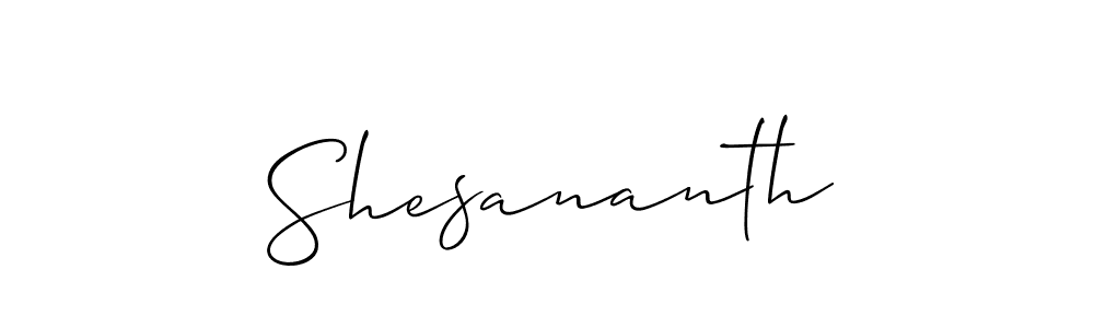 Shesananth stylish signature style. Best Handwritten Sign (Allison_Script) for my name. Handwritten Signature Collection Ideas for my name Shesananth. Shesananth signature style 2 images and pictures png