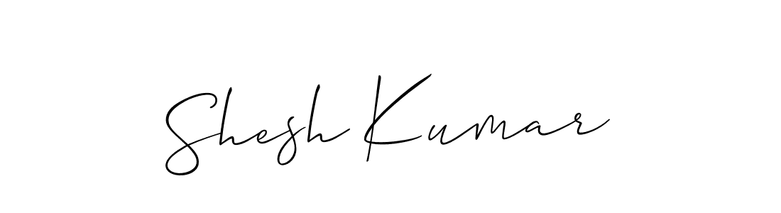 It looks lik you need a new signature style for name Shesh Kumar. Design unique handwritten (Allison_Script) signature with our free signature maker in just a few clicks. Shesh Kumar signature style 2 images and pictures png