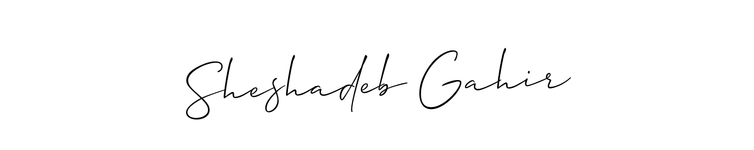 Make a beautiful signature design for name Sheshadeb Gahir. Use this online signature maker to create a handwritten signature for free. Sheshadeb Gahir signature style 2 images and pictures png
