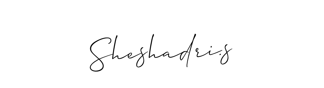Once you've used our free online signature maker to create your best signature Allison_Script style, it's time to enjoy all of the benefits that Sheshadri.s name signing documents. Sheshadri.s signature style 2 images and pictures png