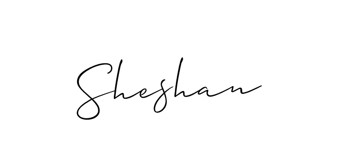 Also we have Sheshan name is the best signature style. Create professional handwritten signature collection using Allison_Script autograph style. Sheshan signature style 2 images and pictures png