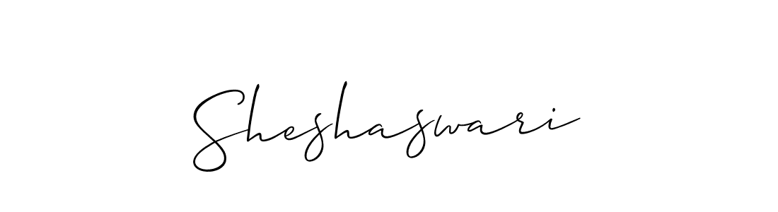 How to make Sheshaswari signature? Allison_Script is a professional autograph style. Create handwritten signature for Sheshaswari name. Sheshaswari signature style 2 images and pictures png