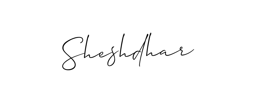 How to make Sheshdhar name signature. Use Allison_Script style for creating short signs online. This is the latest handwritten sign. Sheshdhar signature style 2 images and pictures png