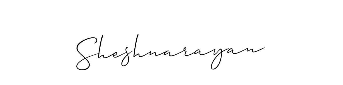 It looks lik you need a new signature style for name Sheshnarayan. Design unique handwritten (Allison_Script) signature with our free signature maker in just a few clicks. Sheshnarayan signature style 2 images and pictures png