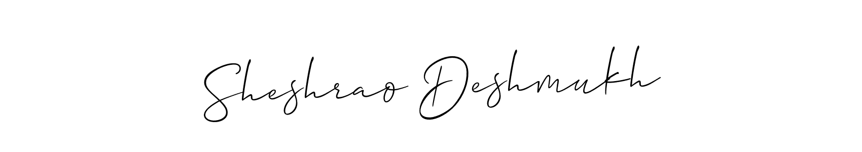 How to Draw Sheshrao Deshmukh signature style? Allison_Script is a latest design signature styles for name Sheshrao Deshmukh. Sheshrao Deshmukh signature style 2 images and pictures png
