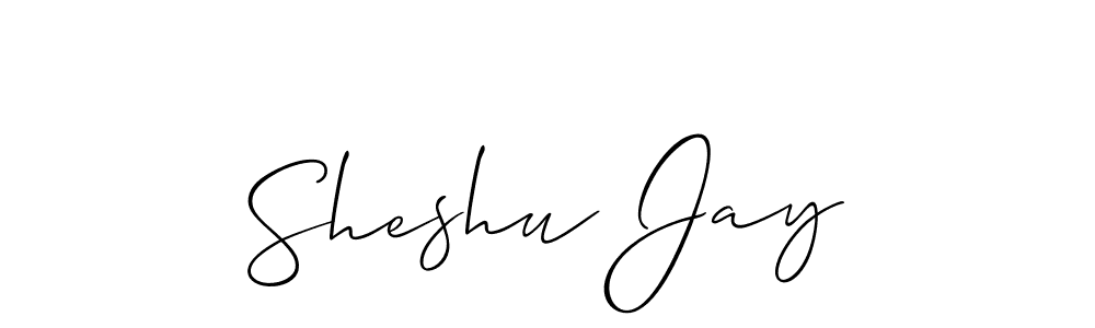 This is the best signature style for the Sheshu Jay name. Also you like these signature font (Allison_Script). Mix name signature. Sheshu Jay signature style 2 images and pictures png