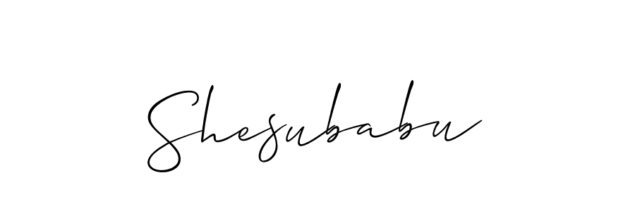 if you are searching for the best signature style for your name Shesubabu. so please give up your signature search. here we have designed multiple signature styles  using Allison_Script. Shesubabu signature style 2 images and pictures png