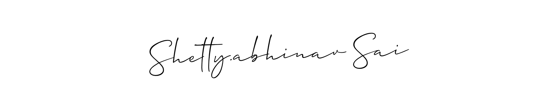 Also we have Shetty.abhinav Sai name is the best signature style. Create professional handwritten signature collection using Allison_Script autograph style. Shetty.abhinav Sai signature style 2 images and pictures png