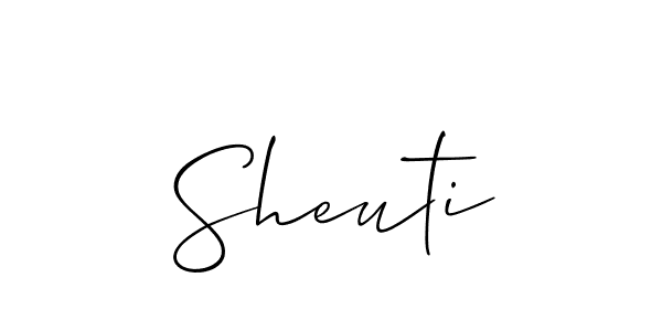 Similarly Allison_Script is the best handwritten signature design. Signature creator online .You can use it as an online autograph creator for name Sheuti. Sheuti signature style 2 images and pictures png