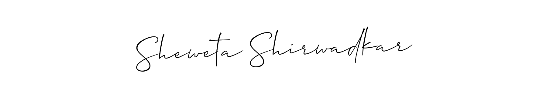 Best and Professional Signature Style for Sheweta Shirwadkar. Allison_Script Best Signature Style Collection. Sheweta Shirwadkar signature style 2 images and pictures png