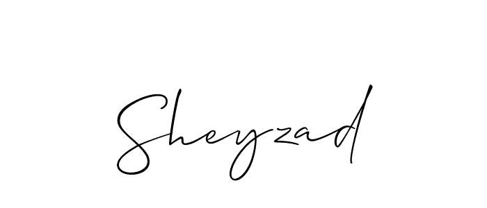 It looks lik you need a new signature style for name Sheyzad. Design unique handwritten (Allison_Script) signature with our free signature maker in just a few clicks. Sheyzad signature style 2 images and pictures png
