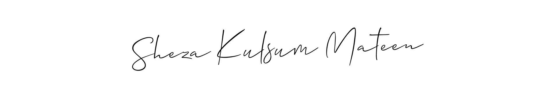 Sheza Kulsum Mateen stylish signature style. Best Handwritten Sign (Allison_Script) for my name. Handwritten Signature Collection Ideas for my name Sheza Kulsum Mateen. Sheza Kulsum Mateen signature style 2 images and pictures png
