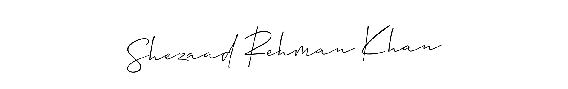 You should practise on your own different ways (Allison_Script) to write your name (Shezaad Rehman Khan) in signature. don't let someone else do it for you. Shezaad Rehman Khan signature style 2 images and pictures png