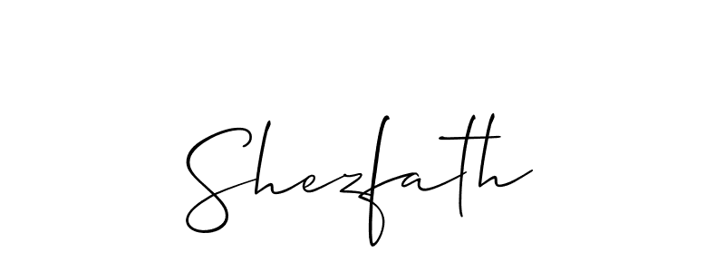 Make a beautiful signature design for name Shezfath. Use this online signature maker to create a handwritten signature for free. Shezfath signature style 2 images and pictures png