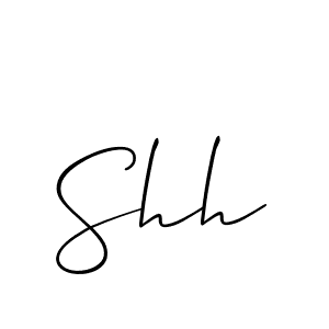 Also we have Shh name is the best signature style. Create professional handwritten signature collection using Allison_Script autograph style. Shh signature style 2 images and pictures png