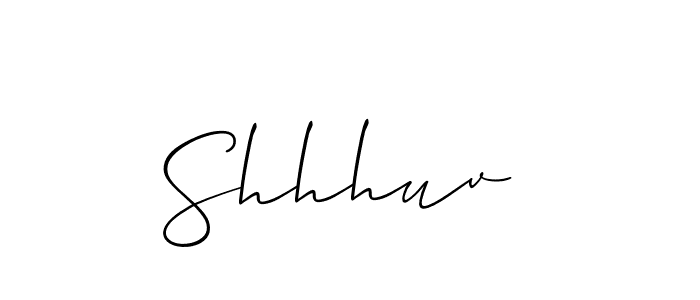 Use a signature maker to create a handwritten signature online. With this signature software, you can design (Allison_Script) your own signature for name Shhhuv . Shhhuv  signature style 2 images and pictures png