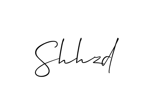 if you are searching for the best signature style for your name Shhzd. so please give up your signature search. here we have designed multiple signature styles  using Allison_Script. Shhzd signature style 2 images and pictures png