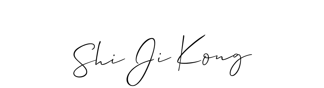How to Draw Shi Ji Kong signature style? Allison_Script is a latest design signature styles for name Shi Ji Kong. Shi Ji Kong signature style 2 images and pictures png