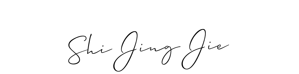 See photos of Shi Jing Jie official signature by Spectra . Check more albums & portfolios. Read reviews & check more about Allison_Script font. Shi Jing Jie signature style 2 images and pictures png