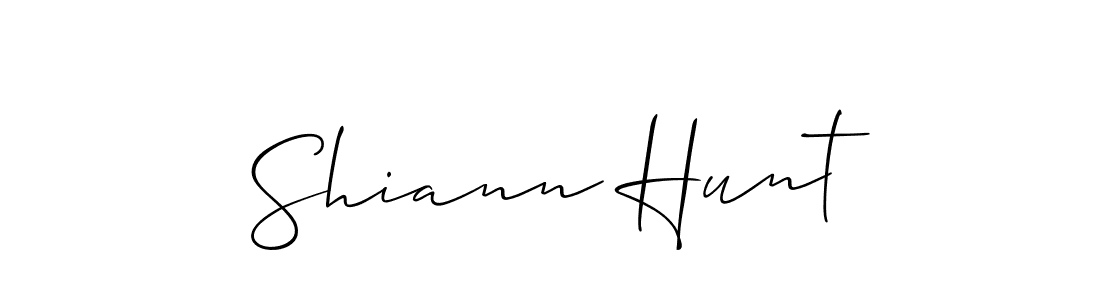 Allison_Script is a professional signature style that is perfect for those who want to add a touch of class to their signature. It is also a great choice for those who want to make their signature more unique. Get Shiann Hunt name to fancy signature for free. Shiann Hunt signature style 2 images and pictures png