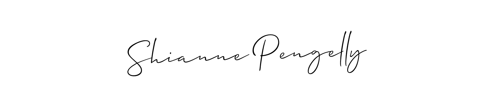 You should practise on your own different ways (Allison_Script) to write your name (Shianne Pengelly) in signature. don't let someone else do it for you. Shianne Pengelly signature style 2 images and pictures png