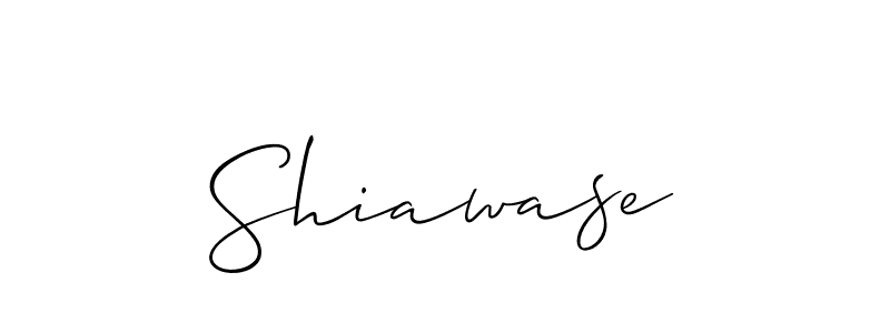 Allison_Script is a professional signature style that is perfect for those who want to add a touch of class to their signature. It is also a great choice for those who want to make their signature more unique. Get Shiawase name to fancy signature for free. Shiawase signature style 2 images and pictures png