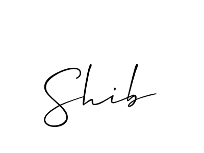 You should practise on your own different ways (Allison_Script) to write your name (Shib) in signature. don't let someone else do it for you. Shib signature style 2 images and pictures png