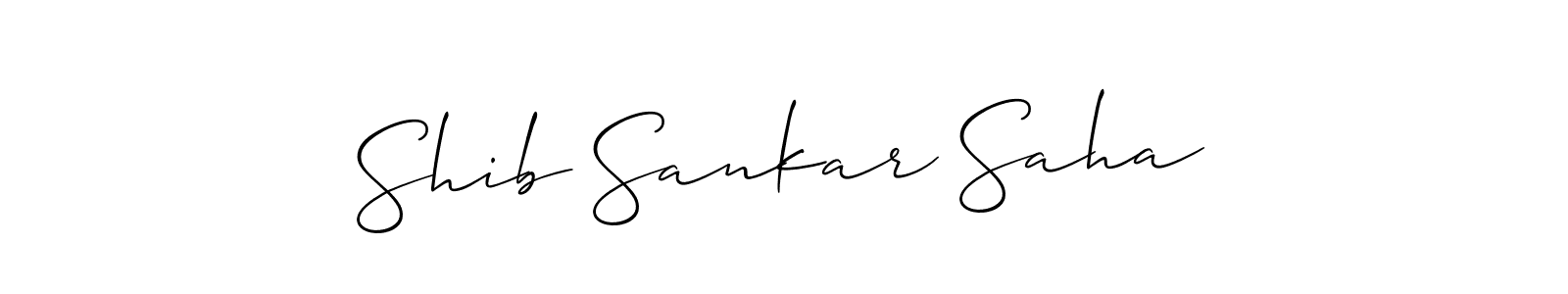 Also we have Shib Sankar Saha name is the best signature style. Create professional handwritten signature collection using Allison_Script autograph style. Shib Sankar Saha signature style 2 images and pictures png