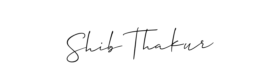 Use a signature maker to create a handwritten signature online. With this signature software, you can design (Allison_Script) your own signature for name Shib Thakur. Shib Thakur signature style 2 images and pictures png