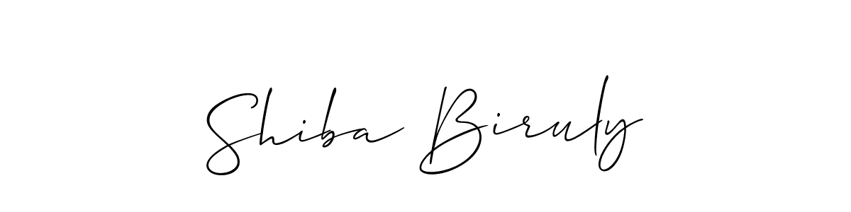 How to Draw Shiba Biruly signature style? Allison_Script is a latest design signature styles for name Shiba Biruly. Shiba Biruly signature style 2 images and pictures png