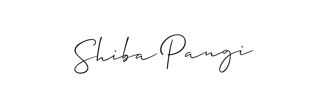 Allison_Script is a professional signature style that is perfect for those who want to add a touch of class to their signature. It is also a great choice for those who want to make their signature more unique. Get Shiba Pangi name to fancy signature for free. Shiba Pangi signature style 2 images and pictures png