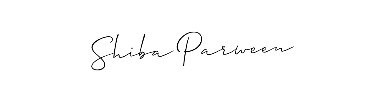 It looks lik you need a new signature style for name Shiba Parween. Design unique handwritten (Allison_Script) signature with our free signature maker in just a few clicks. Shiba Parween signature style 2 images and pictures png