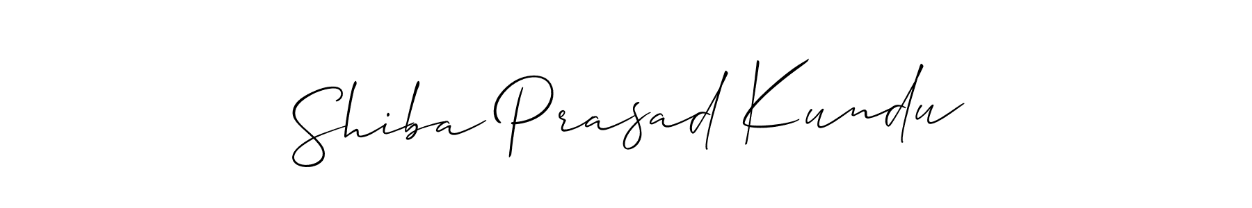 Use a signature maker to create a handwritten signature online. With this signature software, you can design (Allison_Script) your own signature for name Shiba Prasad Kundu. Shiba Prasad Kundu signature style 2 images and pictures png