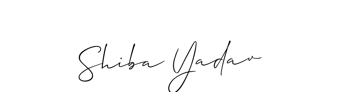 How to make Shiba Yadav signature? Allison_Script is a professional autograph style. Create handwritten signature for Shiba Yadav name. Shiba Yadav signature style 2 images and pictures png