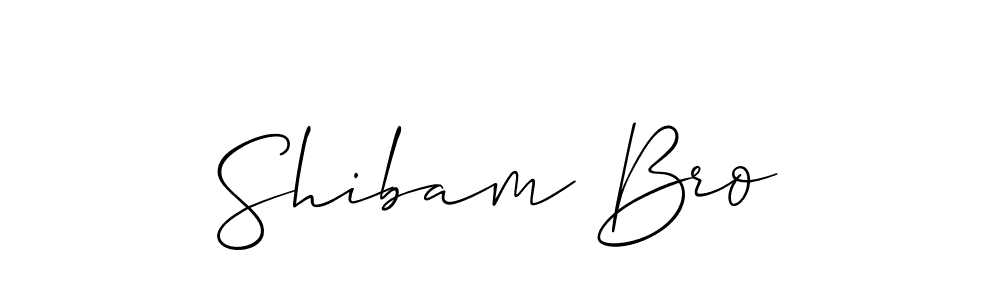 Also we have Shibam Bro name is the best signature style. Create professional handwritten signature collection using Allison_Script autograph style. Shibam Bro signature style 2 images and pictures png