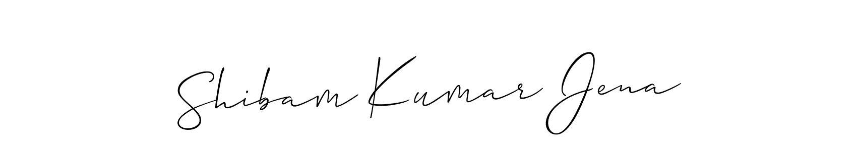 How to make Shibam Kumar Jena signature? Allison_Script is a professional autograph style. Create handwritten signature for Shibam Kumar Jena name. Shibam Kumar Jena signature style 2 images and pictures png
