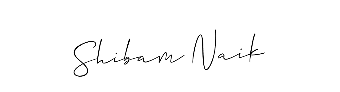 Also we have Shibam Naik name is the best signature style. Create professional handwritten signature collection using Allison_Script autograph style. Shibam Naik signature style 2 images and pictures png