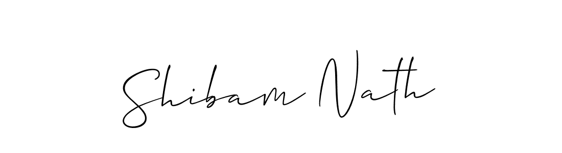 It looks lik you need a new signature style for name Shibam Nath. Design unique handwritten (Allison_Script) signature with our free signature maker in just a few clicks. Shibam Nath signature style 2 images and pictures png
