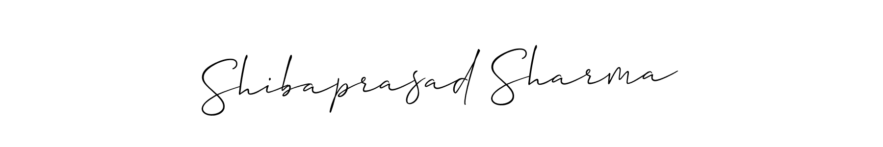 Also You can easily find your signature by using the search form. We will create Shibaprasad Sharma name handwritten signature images for you free of cost using Allison_Script sign style. Shibaprasad Sharma signature style 2 images and pictures png