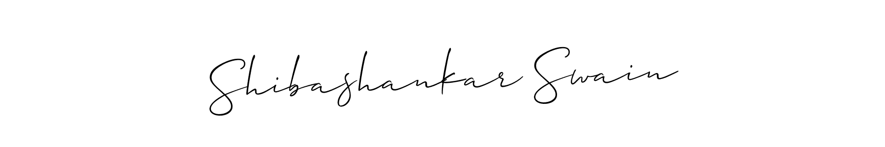 Allison_Script is a professional signature style that is perfect for those who want to add a touch of class to their signature. It is also a great choice for those who want to make their signature more unique. Get Shibashankar Swain name to fancy signature for free. Shibashankar Swain signature style 2 images and pictures png