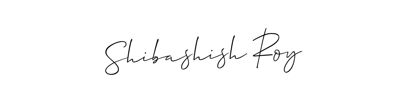 How to make Shibashish Roy signature? Allison_Script is a professional autograph style. Create handwritten signature for Shibashish Roy name. Shibashish Roy signature style 2 images and pictures png