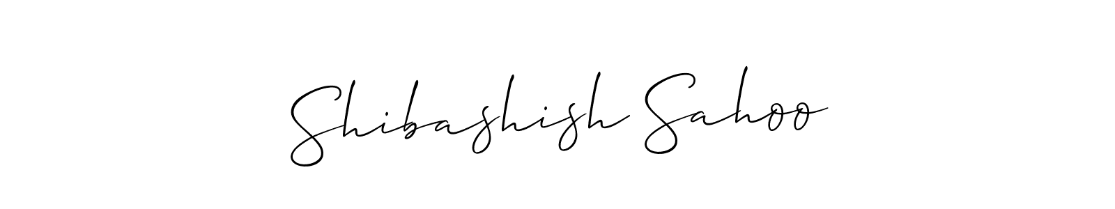 if you are searching for the best signature style for your name Shibashish Sahoo. so please give up your signature search. here we have designed multiple signature styles  using Allison_Script. Shibashish Sahoo signature style 2 images and pictures png