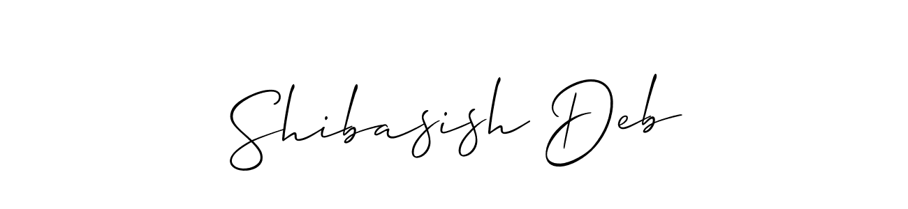 Also we have Shibasish Deb name is the best signature style. Create professional handwritten signature collection using Allison_Script autograph style. Shibasish Deb signature style 2 images and pictures png