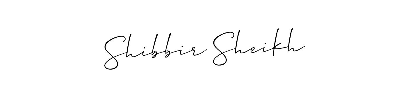 It looks lik you need a new signature style for name Shibbir Sheikh. Design unique handwritten (Allison_Script) signature with our free signature maker in just a few clicks. Shibbir Sheikh signature style 2 images and pictures png