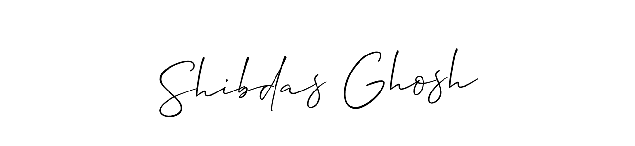 How to make Shibdas Ghosh name signature. Use Allison_Script style for creating short signs online. This is the latest handwritten sign. Shibdas Ghosh signature style 2 images and pictures png