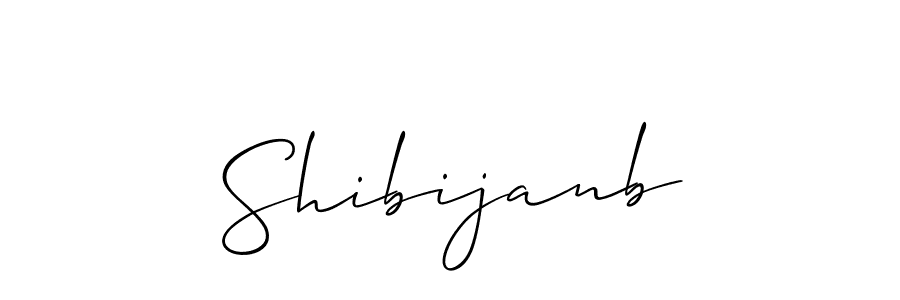 Allison_Script is a professional signature style that is perfect for those who want to add a touch of class to their signature. It is also a great choice for those who want to make their signature more unique. Get Shibijanb name to fancy signature for free. Shibijanb signature style 2 images and pictures png