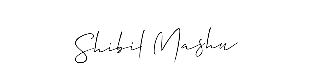 Also we have Shibil Mashu name is the best signature style. Create professional handwritten signature collection using Allison_Script autograph style. Shibil Mashu signature style 2 images and pictures png